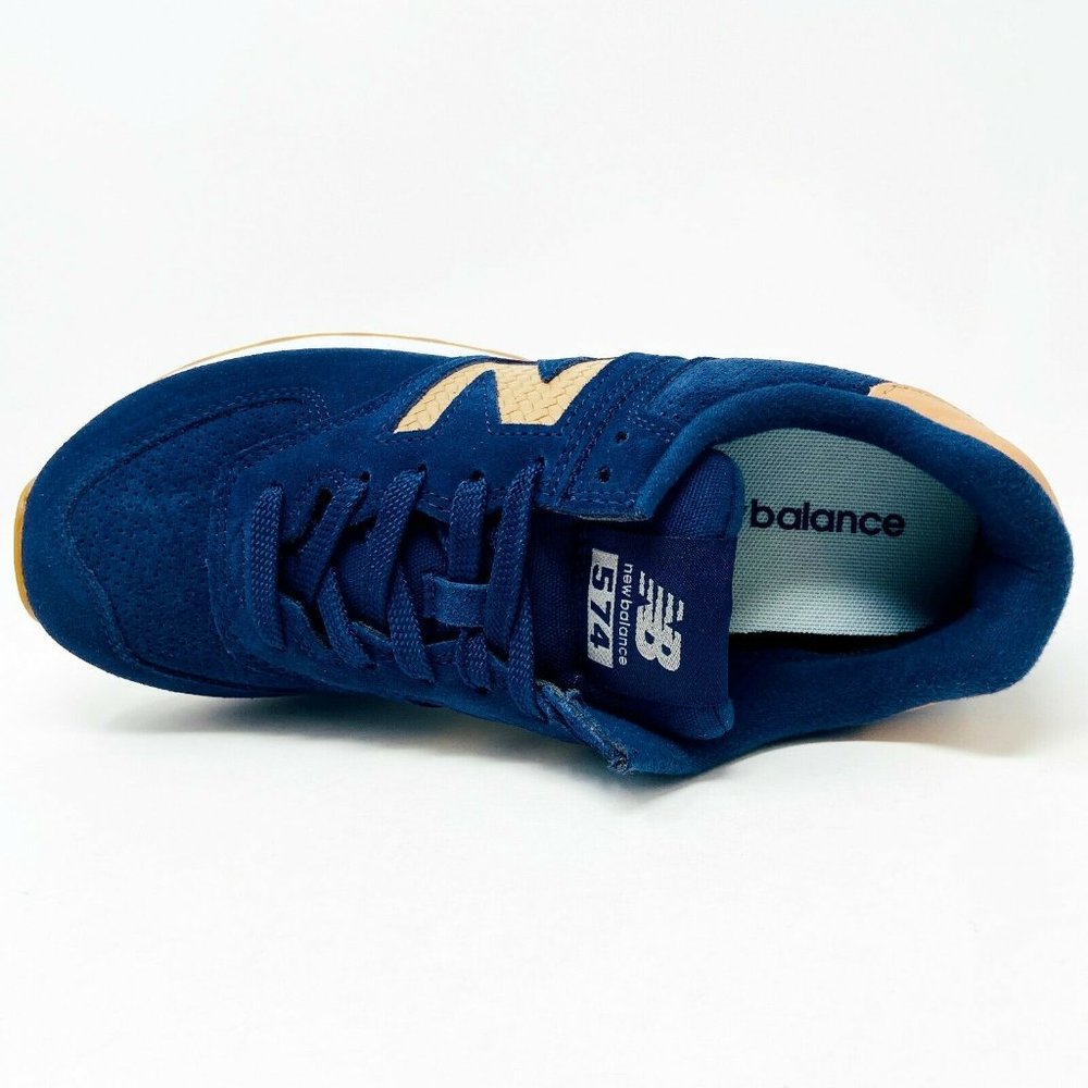 New Balance 574 Pigment Tan Woven Women Sneakers - Picture 4 of 5